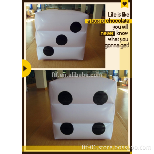 Giant inflatable dice for party